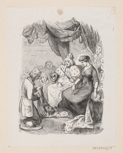 Illustrasjon til «Reisefølget» i H.C. Andersen, "Eventyr og historier", bind 1 av H.P. Hansen