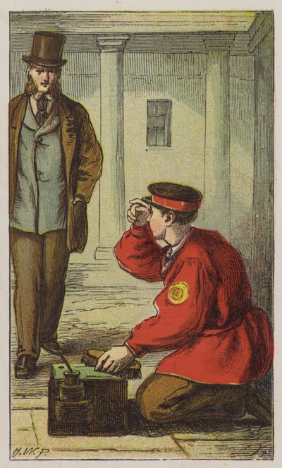 Skosvart (farge litho) av H.W. (after) Petherick