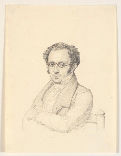 Portrett av notarius publicus, professor, rådmann Nicolai Christian Levin Abrahams av H.W. Bissen
