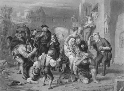 Menneskets syv aldre som du liker det, c1870 av H. Bourne