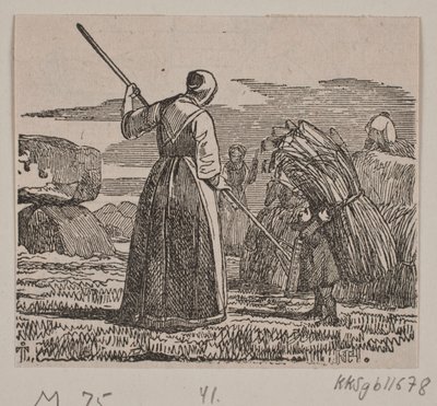 Illustrasjon for "Jordmoren og trollet" av H. C. Henneberg
