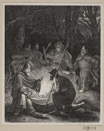 Illustrasjon til Fabricius' Danmarkshistorie. av H. C. Henneberg