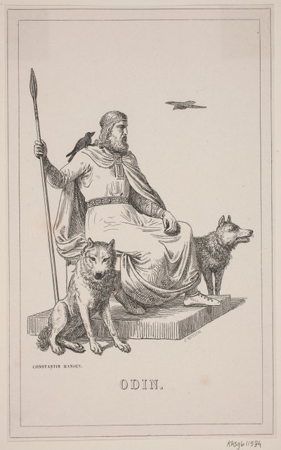 Odin. Illustrasjon for Fabricius 