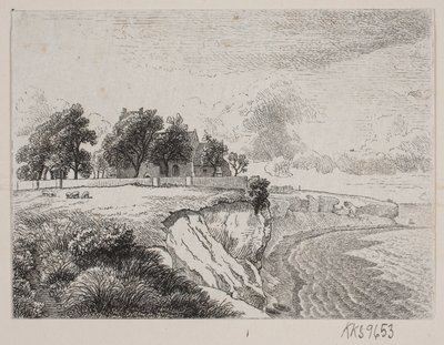 Stevns klint med Højerup kirke av H. C. Henneberg
