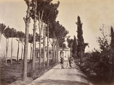 Afghanere i Baburs hager, Jalalabad, 1878 av H. Charuis