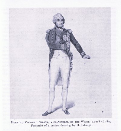 Horatio, Viscount Nelson, fra British Adventure utgitt av Collins av H. Eldridge