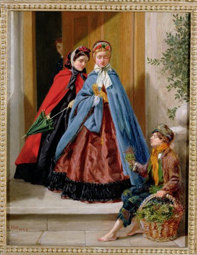 Blomsterselgeren, 1862 av H. Hilt