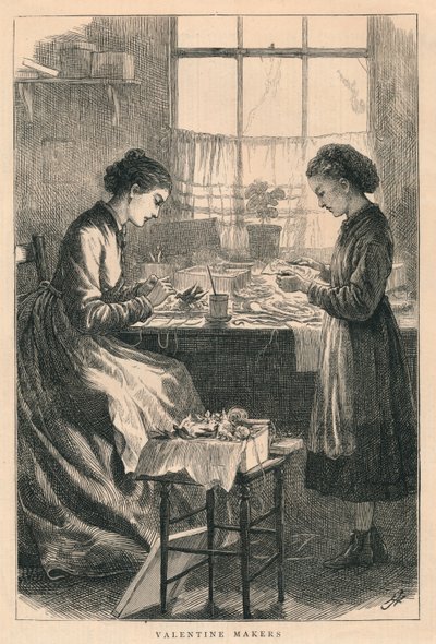 Valentine Makers, 1875. av H. Johnson
