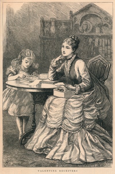 Valentine-mottakere, 1875. av H. Johnson
