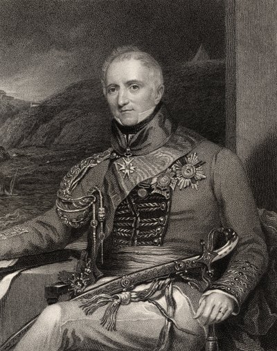 Sir Rufane Shaw Donkin, gravert av W. Holl, fra 
