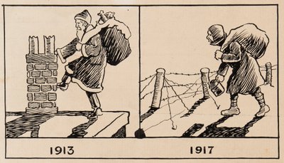 Julemannen 1913 og 1917 av H. Miller