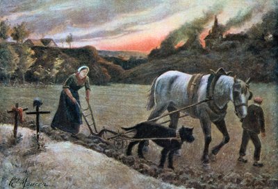 Kvinnen i markene, 1915. av H. Mouren