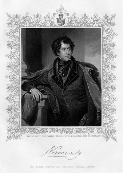 Constantine Henry Phipps, markis av Normandie, 1800-tallet av H. Robinson