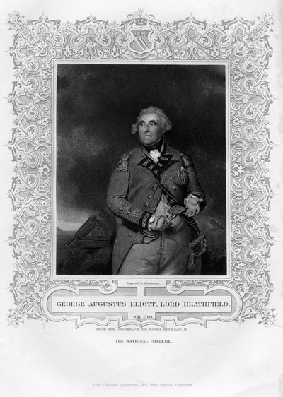 George Augustus Eliott 1717-1798, 1. Baron Heathfield, 1800-tallet. av H. Robinson