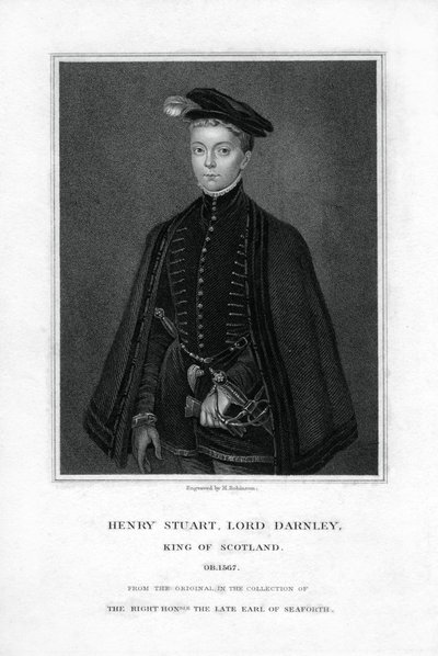 Henry Stuart, Lord Darnley, andre ektemann til Mary, Queen of Scots, 1800-tallet. av H. Robinson