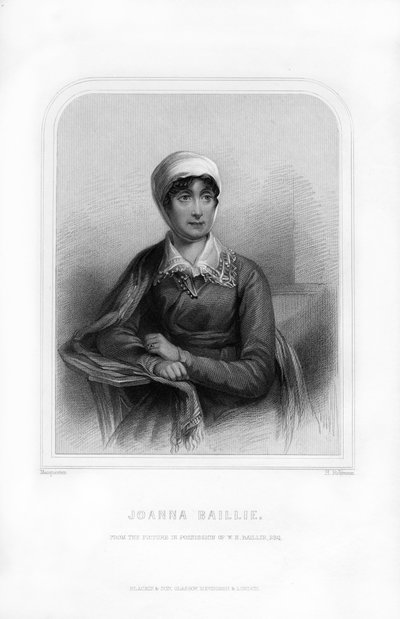 Joanna Baillie, skotsk poetinne og dramatiker, 1870 av H. Robinson
