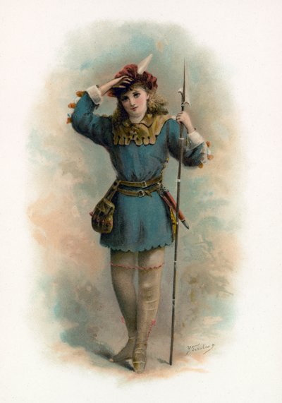 Rosalind fra As You Like It av H. Saunders