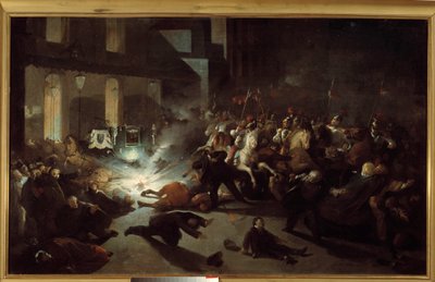 Attentatforsøk på Napoleon III av Felice Orsini i Paris 14. januar av H. Vittori Romano