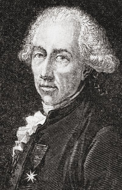 Francois Alexandre Frederic, Duc de la Rouchefoucauld-Liancourt, gravert av Pannemaker-Ligny, fra 