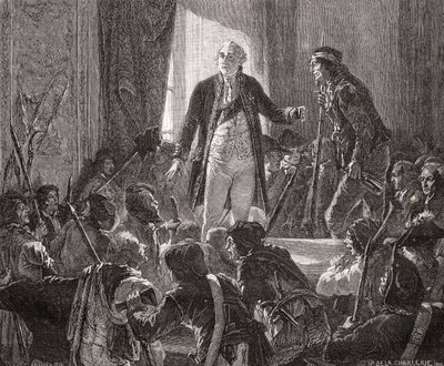 Kong Ludvig XVI (1754-93) Drikke til nasjonens helse, 20. juni 1792 av H. de la Charlerie