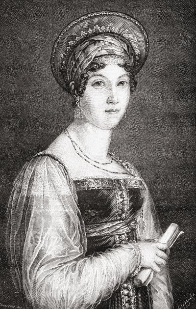 Mademoiselle Mars, gravert av La Plante, fra 