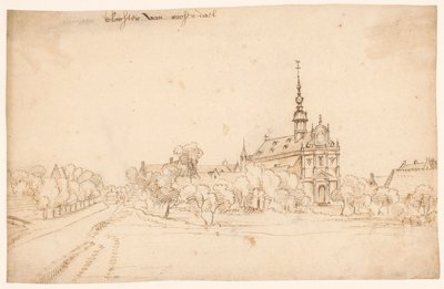 Klosteret Roosendael i Walem, mellom trær av H. van Wel (attributed to)