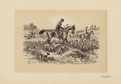 Jagdszenen, Nr. 1, Auf dem Weg zur Deckung von Hablot Knight (1815-92) Browne