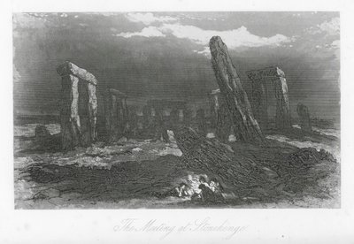 Londons Straßen: Das Treffen bei Stonehenge von Hablot Knight (1815-92) Browne