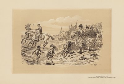 Skizzen am Meer, Nr. 2, Es ist so gut für die Beine (Gravur) von Hablot Knight (1815-92) Browne
