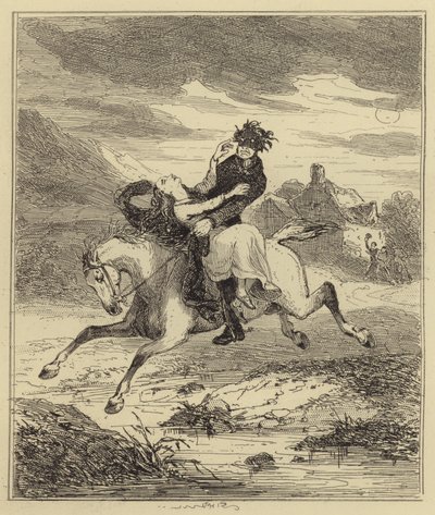 Bortføring av frøken Gould av Hablot Knight Browne