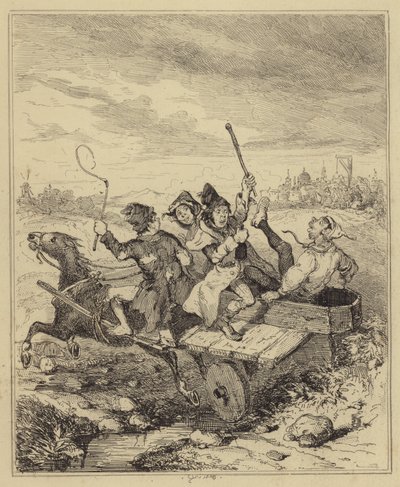 En irsk Wake av Hablot Knight Browne