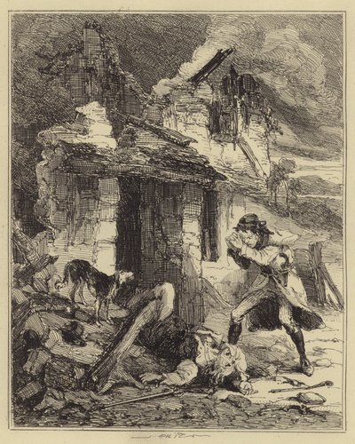 Bowke finner sin far drept av Hablot Knight Browne