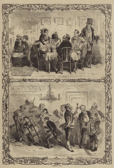 Jul blant de lavere ordener av Hablot Knight Browne