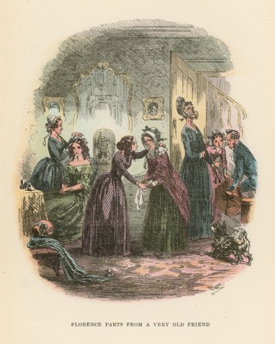 Illustrasjon for Dombey and Son av Hablot Knight Browne