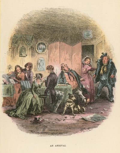 Illustrasjon for Dombey and Son av Hablot Knight Browne