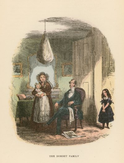 Illustrasjon for Dombey and Son av Hablot Knight Browne