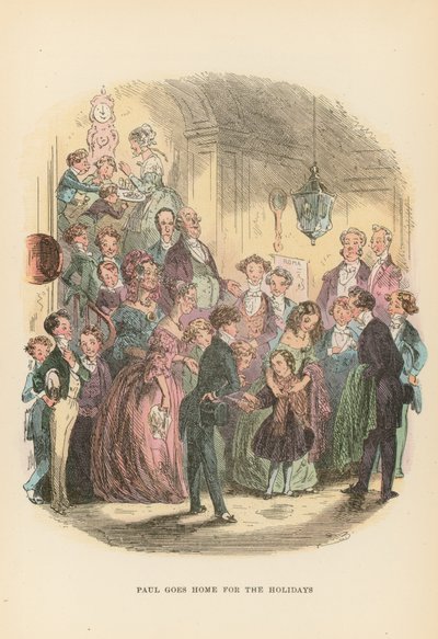 Illustrasjon for Dombey and Son av Hablot Knight Browne