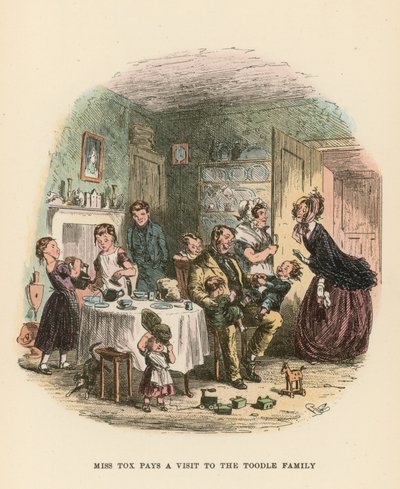 Illustrasjon for Dombey and Son av Hablot Knight Browne