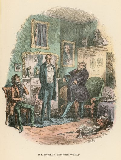 Illustrasjon for Dombey and Son av Hablot Knight Browne