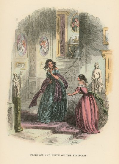 Illustrasjon for Dombey and Son av Hablot Knight Browne