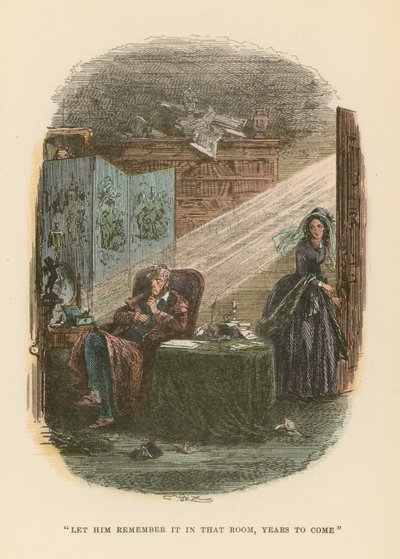 Illustrasjon for Dombey and Son av Hablot Knight Browne