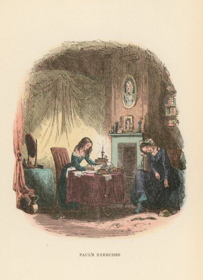 Illustrasjon for Dombey and Son av Hablot Knight Browne