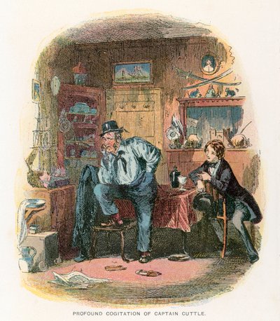 Illustrasjon for Dombey and Son av Hablot Knight Browne