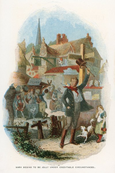Illustrasjon for Martin Chuzzlewit av Hablot Knight Browne