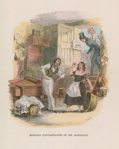 Illustrasjon for Nicholas Nickleby av Hablot Knight Browne