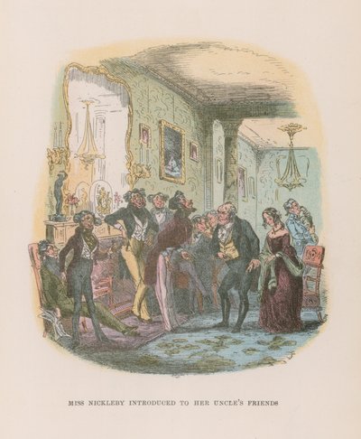 Illustrasjon for Nicholas Nickleby av Hablot Knight Browne