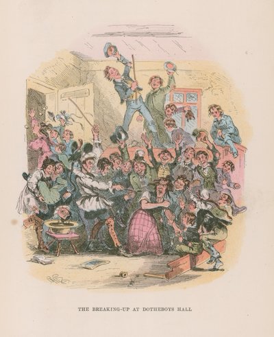 Illustrasjon for Nicholas Nickleby av Hablot Knight Browne