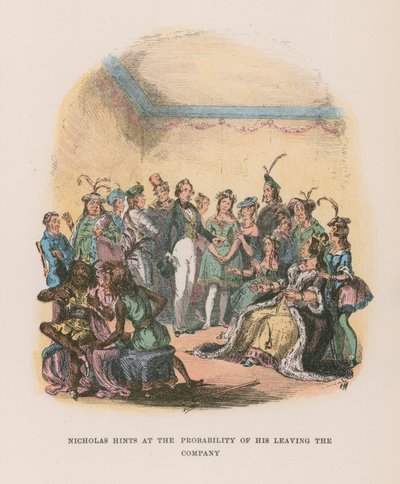 Illustrasjon for Nicholas Nickleby av Hablot Knight Browne