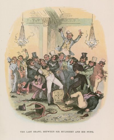 Illustrasjon for Nicholas Nickleby av Hablot Knight Browne
