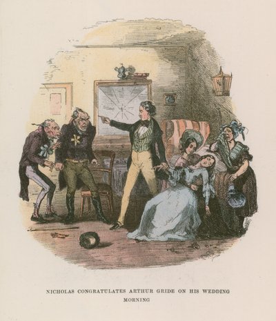 Illustrasjon for Nicholas Nickleby av Hablot Knight Browne